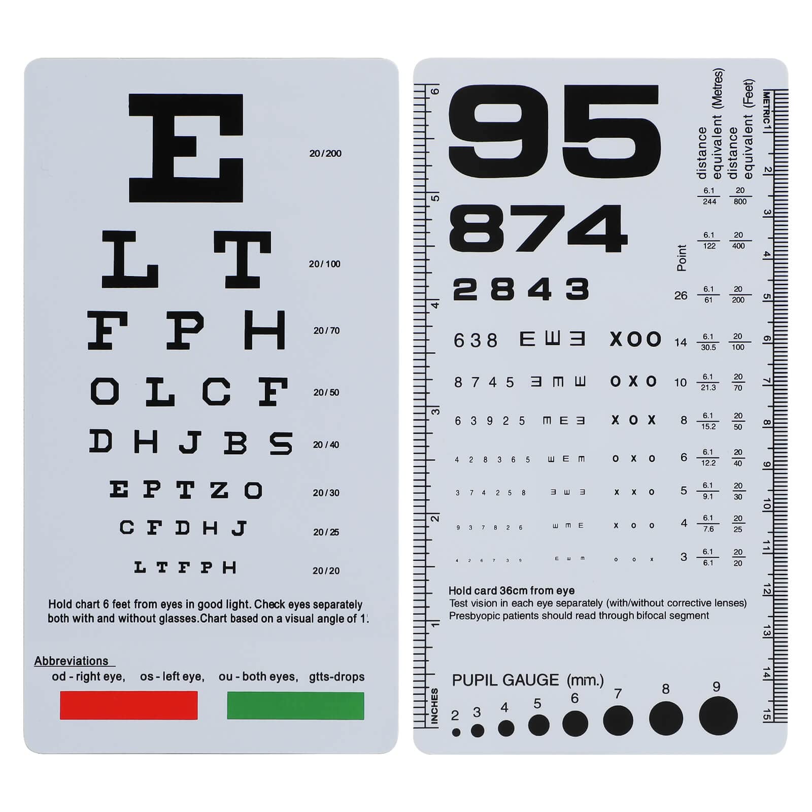 Tabla Optométrica NOYOC - Imagen 1